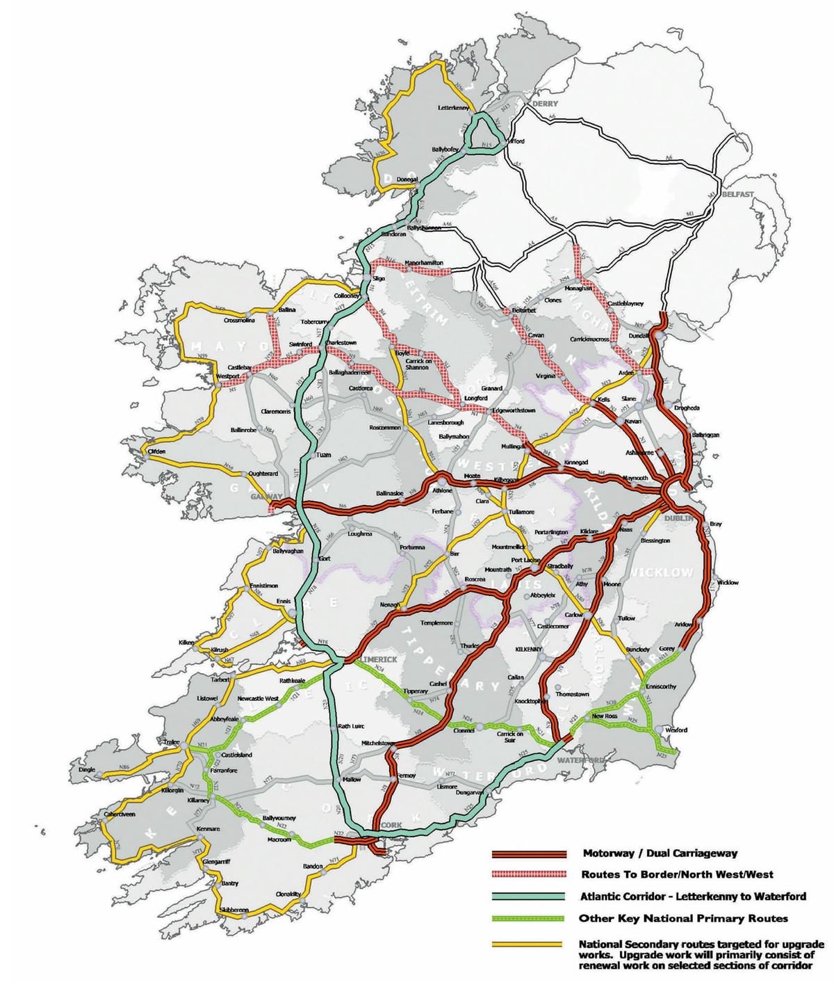 aa perencana rute irlandia peta