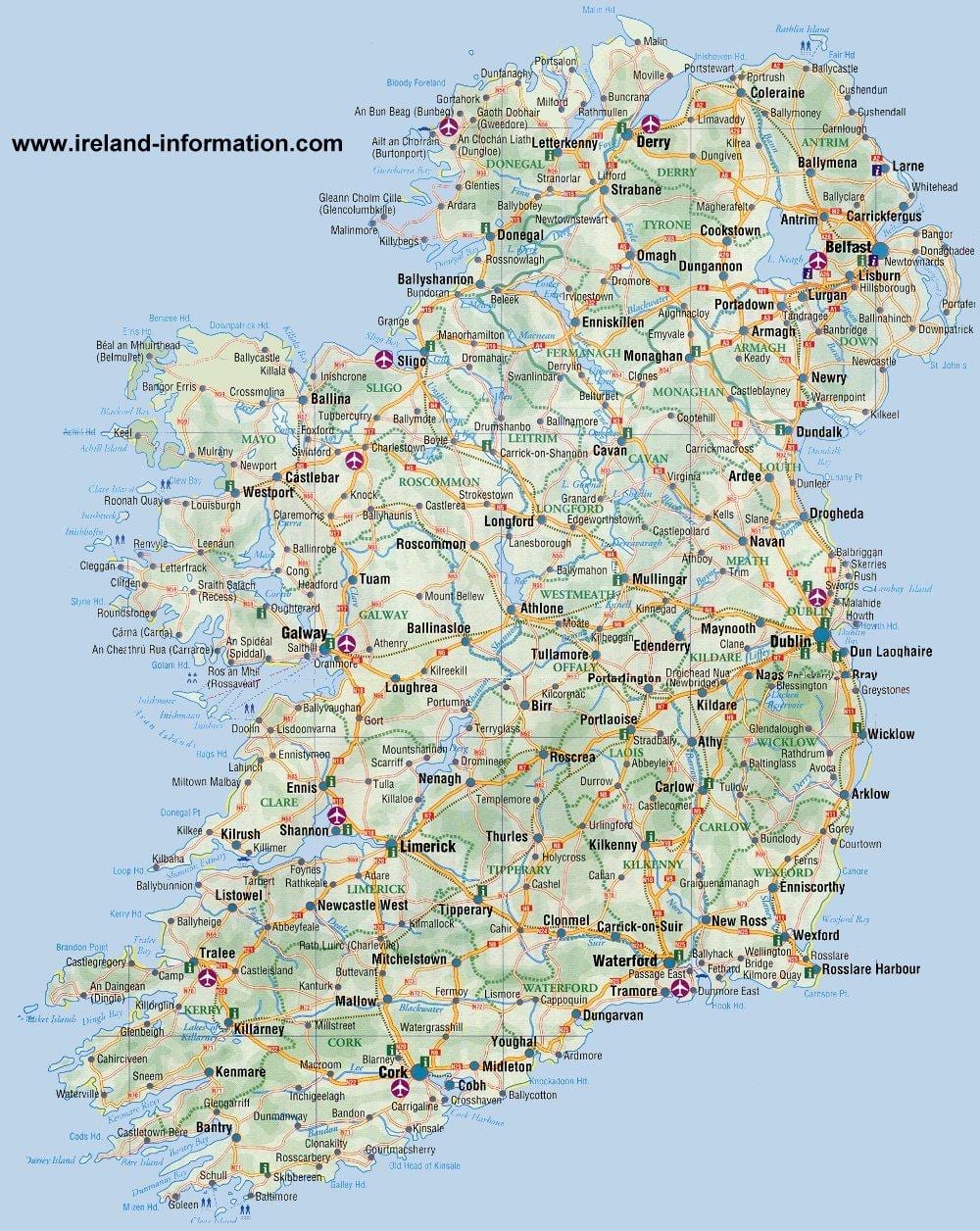 peta dari blackrock, irlandia