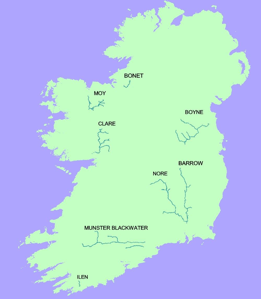 peta dari blackwater river irlandia