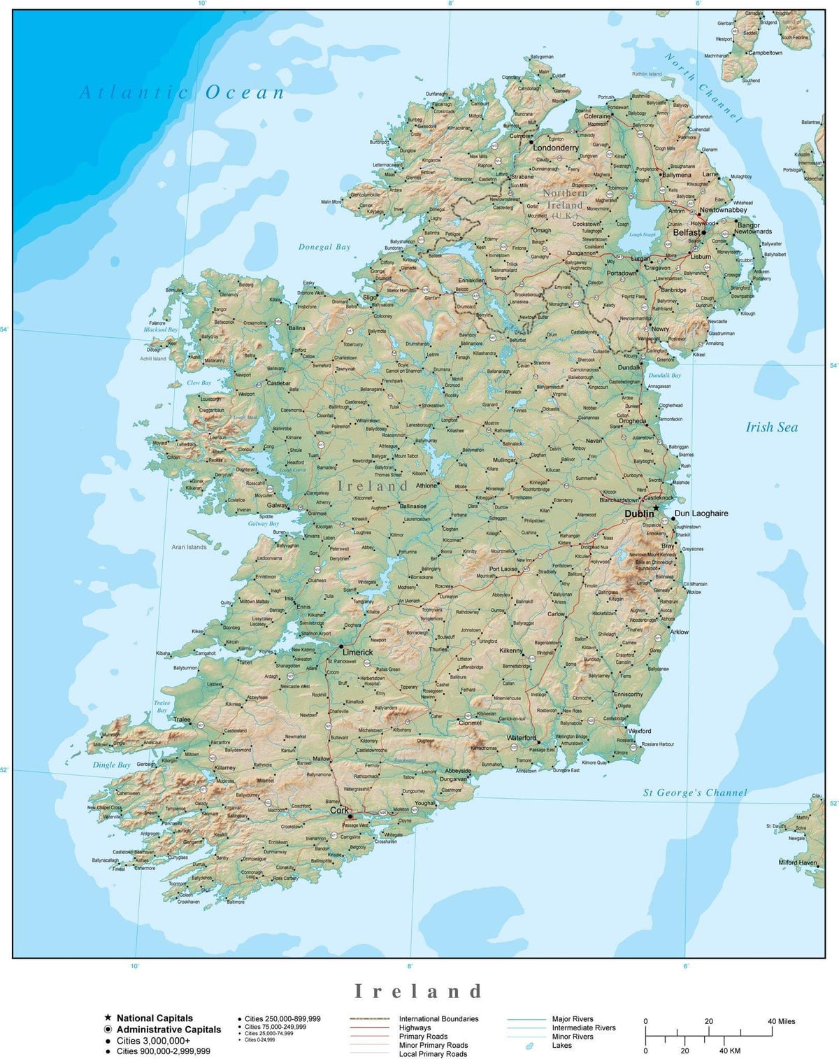 peta dari irlandia medan