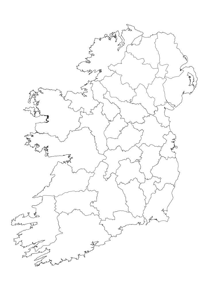 irlandia peta garis