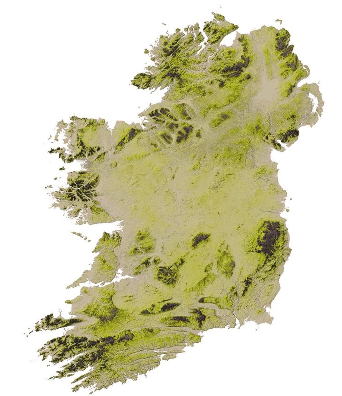 peta geografis irlandia