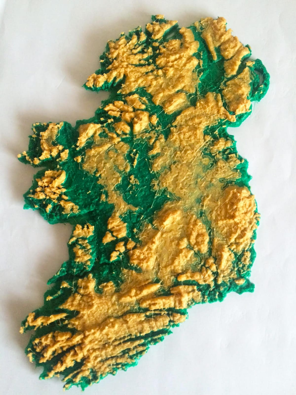 peta dari peta 3d dari irlandia