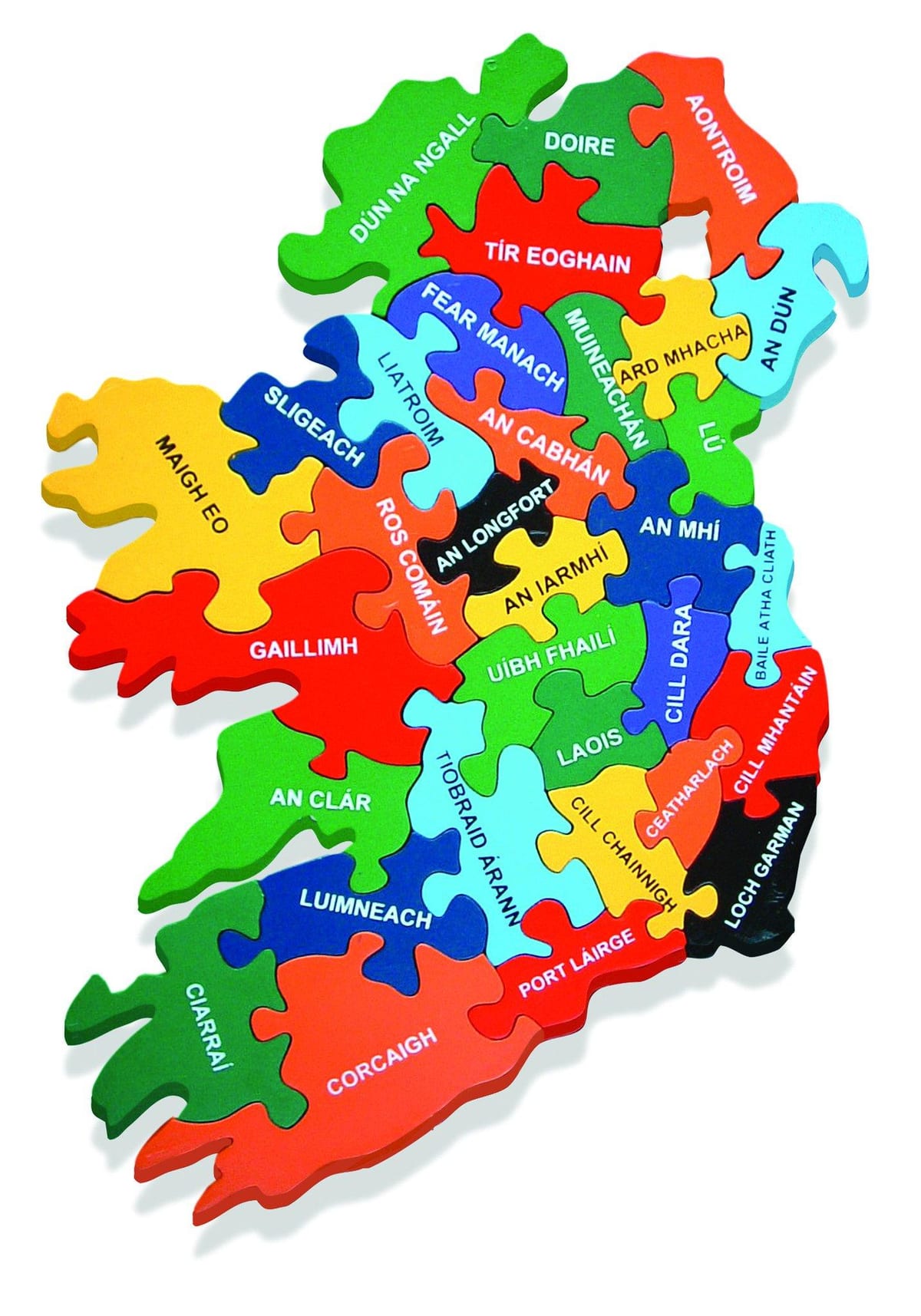 peta peta dari irlandia sebagai gaeilge
