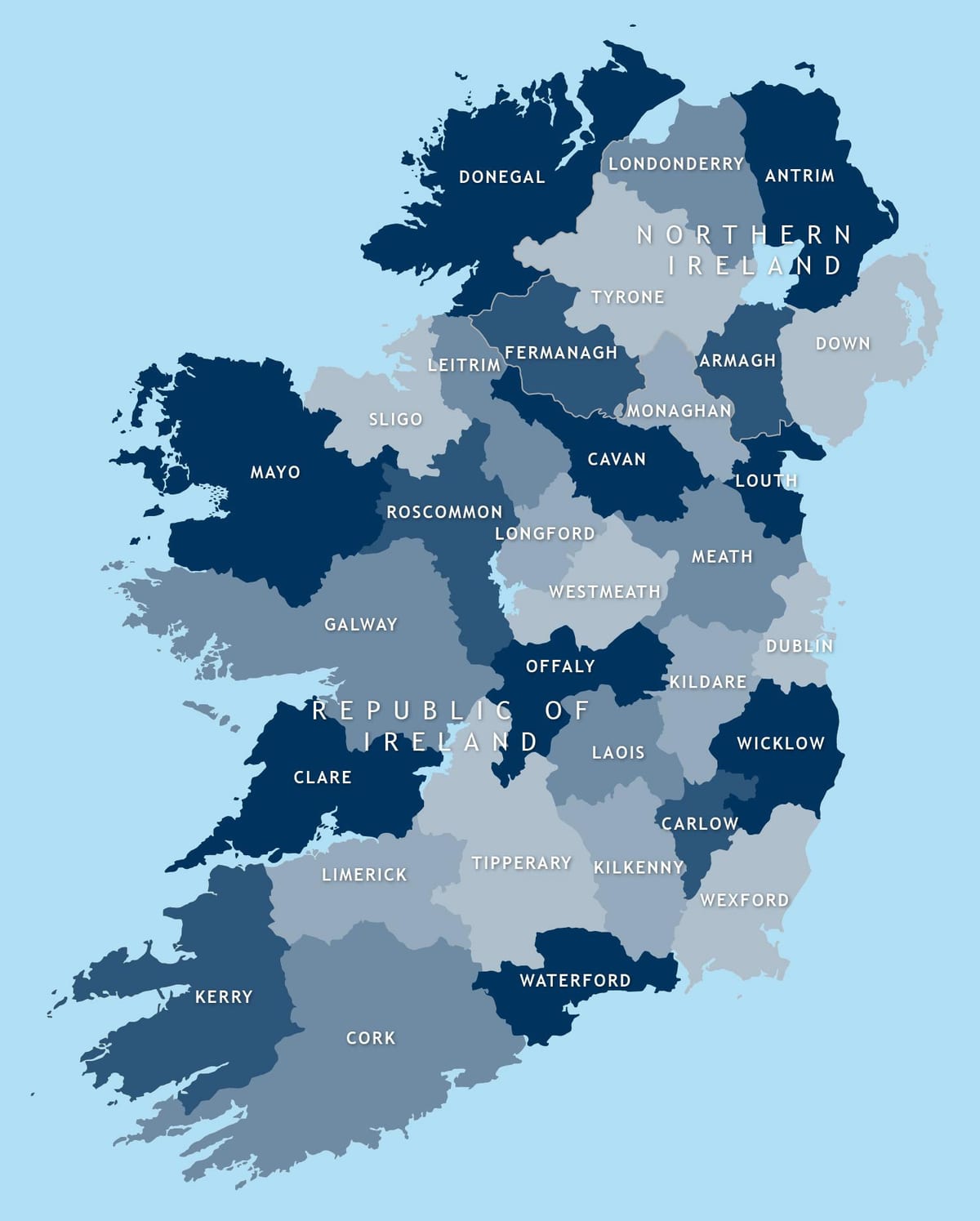peta dari peta diedit irlandia