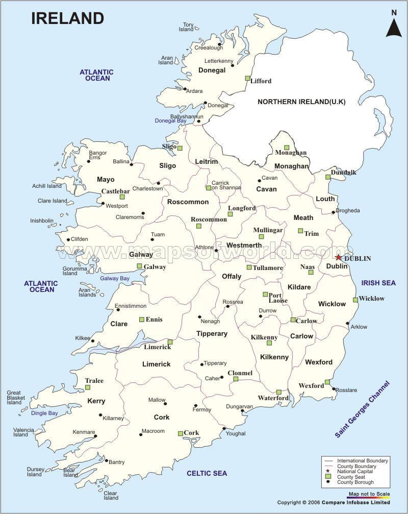 peta dari peta politik irlandia