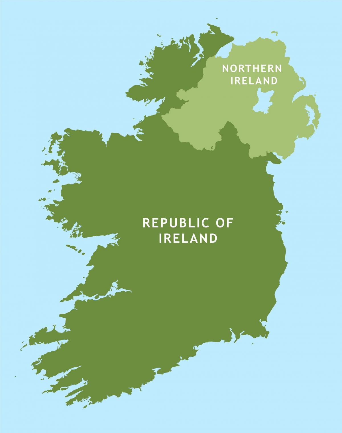peta jalan dari republik irlandia