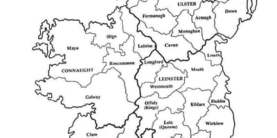 Sketsa peta irlandia