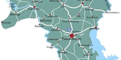 Peta county roscommon, irlandia