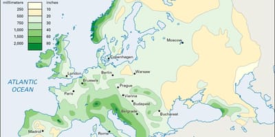 Peta curah hujan irlandia