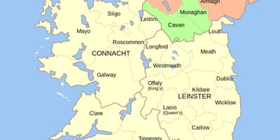Peta dari irlandia area
