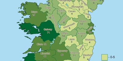 Peta geografi irlandia 