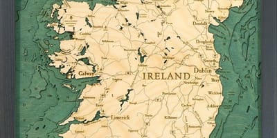 Peta dari irlandia peta seni