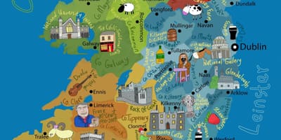 Kartun peta irlandia
