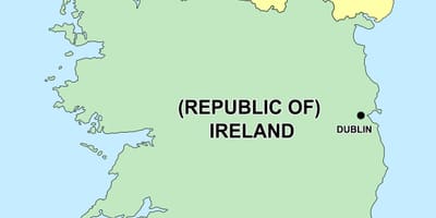  peta dari irlandia utara dan republik irlandia